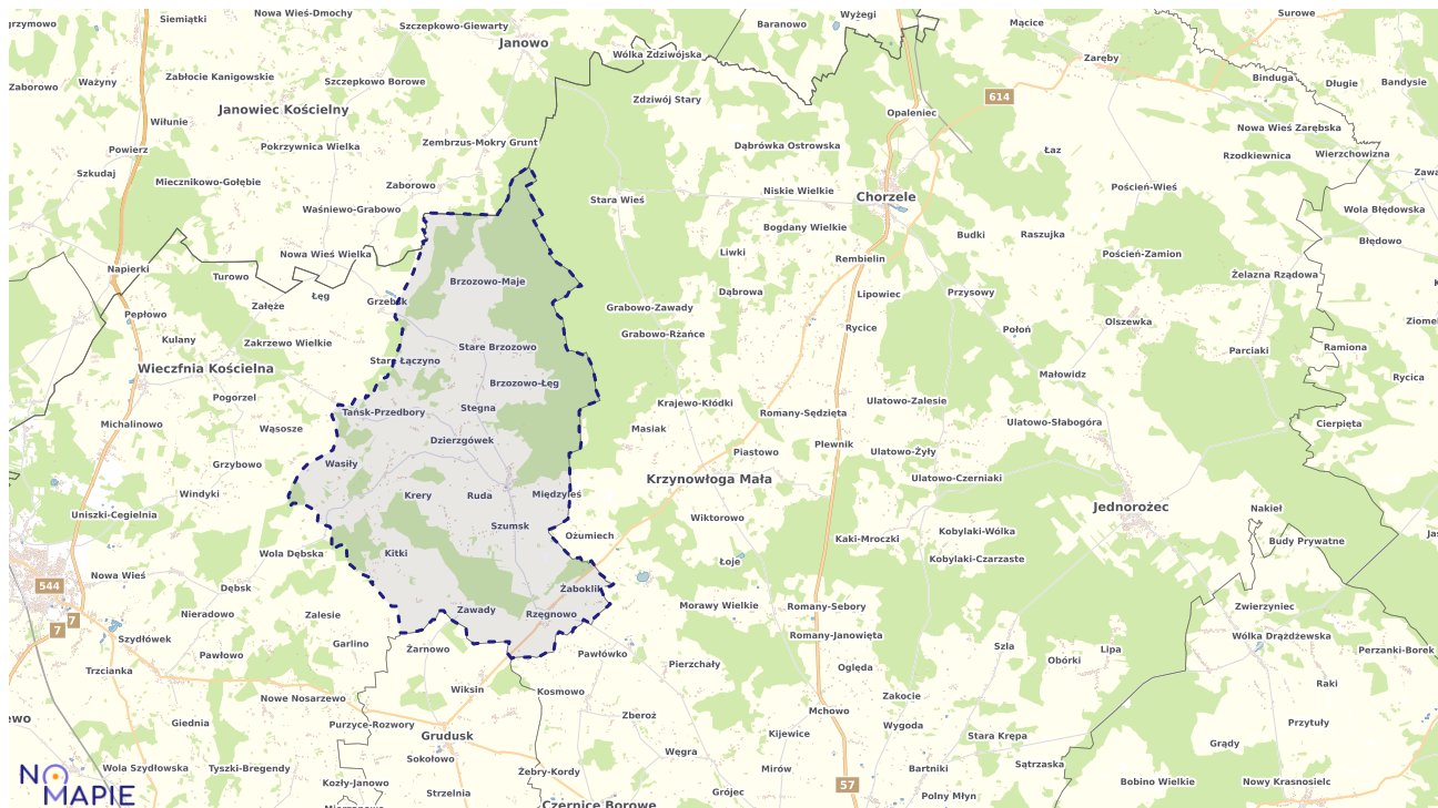 Mapa wyborów do sejmu Dzierzgowo